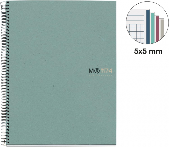 MIQUELRIUS EcoBlue 100% Recycled Notebook, A4 120 sheets, square grid [3]