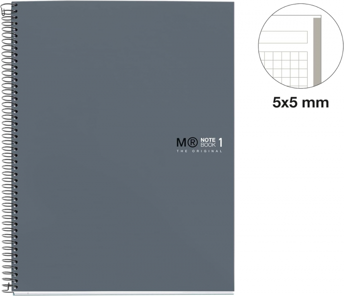 MIQUELRIUS MR Notebook1 Graphite, A5 80 sheets, square grid [2]