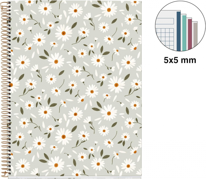 MIQUELRIUS Spring Flowers Collection, A4 120 sheets, square grid [3]
