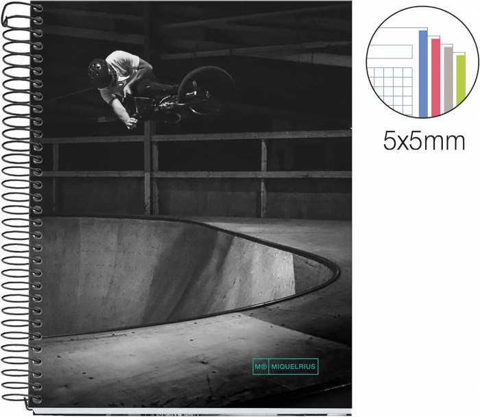 MIQUELRIUS Skate Park Collection, A5 140 sheets, square grid [3]