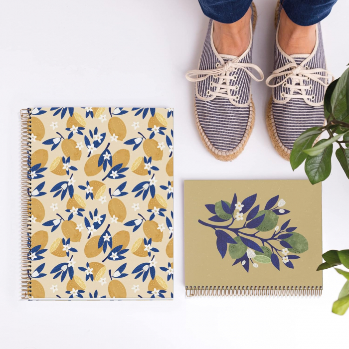 Caiet MIQUELRIUS Sweet Fruits Collection, Lemon Tree, A5 120 file, dictando [4]