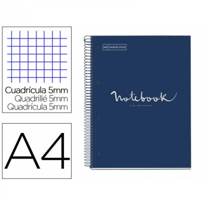 MIQUELRIUS Emotions Navy Notebook, A4 80 sheets, square grid [2]