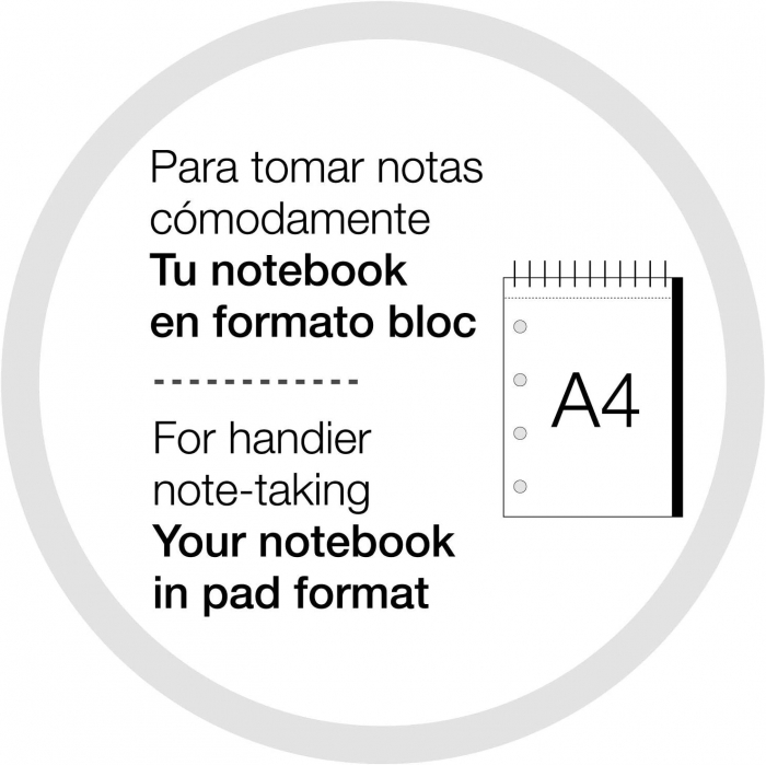 MIQUELRIUS Notebook Reporter Formentera A4, 80 sheets, square grid [5]