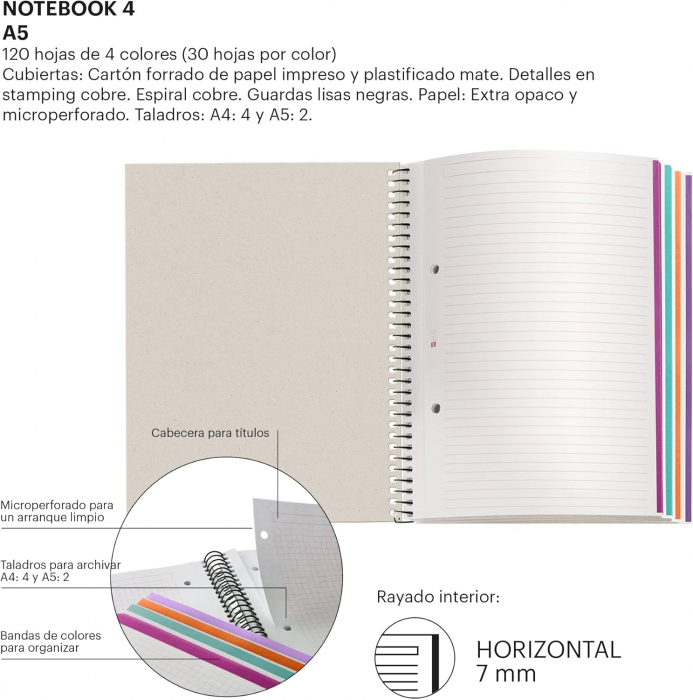 MIQUELRIUS Indian Boho Chic, A5 120 sheets, line grid [5]