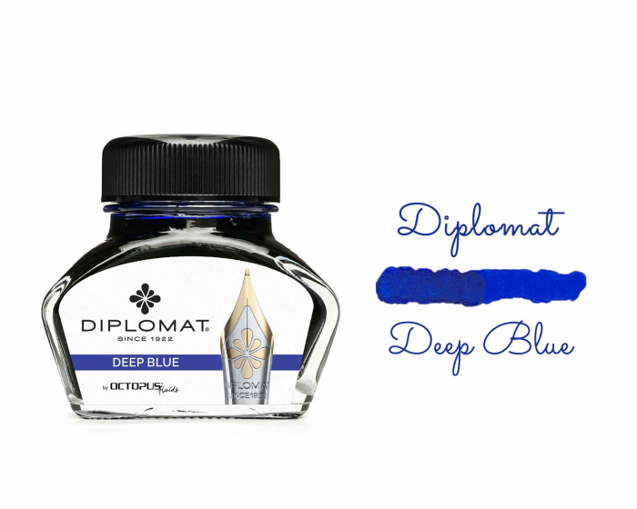 Calimara cu cerneala 30 ml Diplomat Octopus Deep Blue [2]