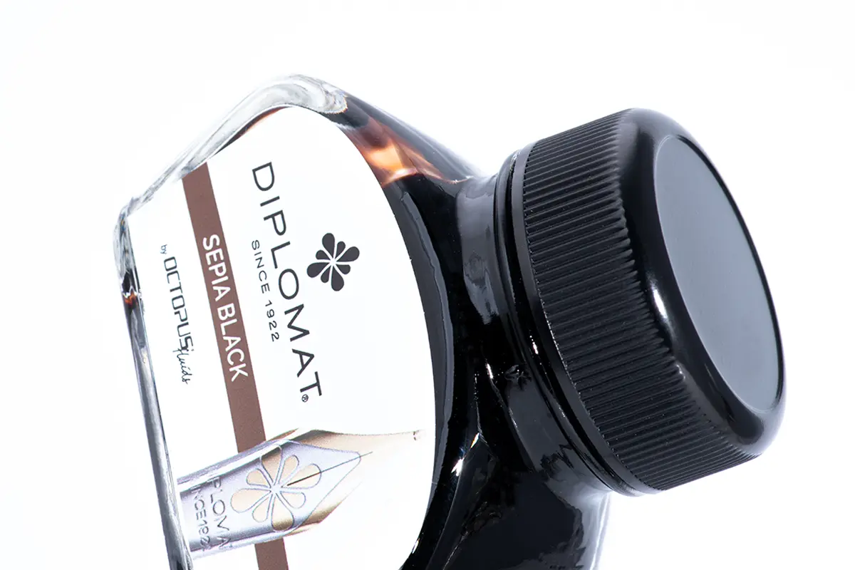 Calimara cu cerneala 30 ml Diplomat Octopus Sepia Black [3]
