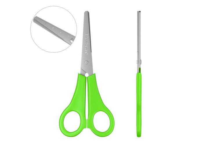 Erich Krause Joy scissors 13.5 cm + ruler [2]