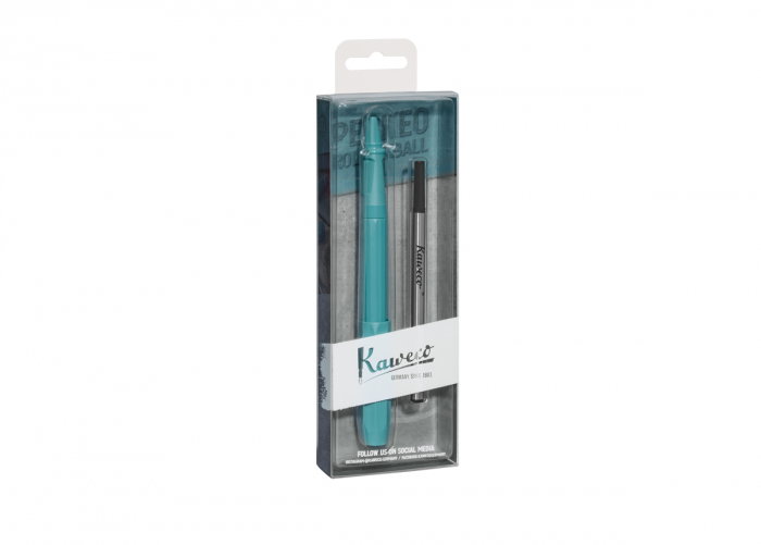 Gel Roller Kaweco PERKEO Breezy Teal - pachet [4]