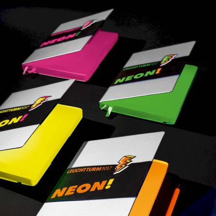 Leuchtturm Notebook A5 Dotted, Silver&Green Neon Limited Edition [2]