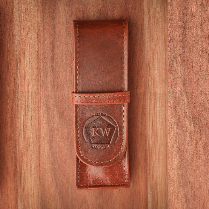 Etui din piele pentru 2 stilouri – Kanwrite Tobacco Brown [3]