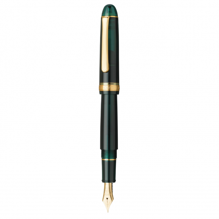 Stilou Platinum #3776 CENTURY Laurel Green B - Penita Aur 14K [4]