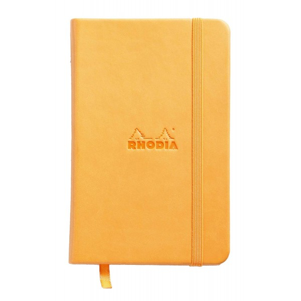 WebnoteBook RHODIA cu elastic, Orange A6, 96 file,velin [1]