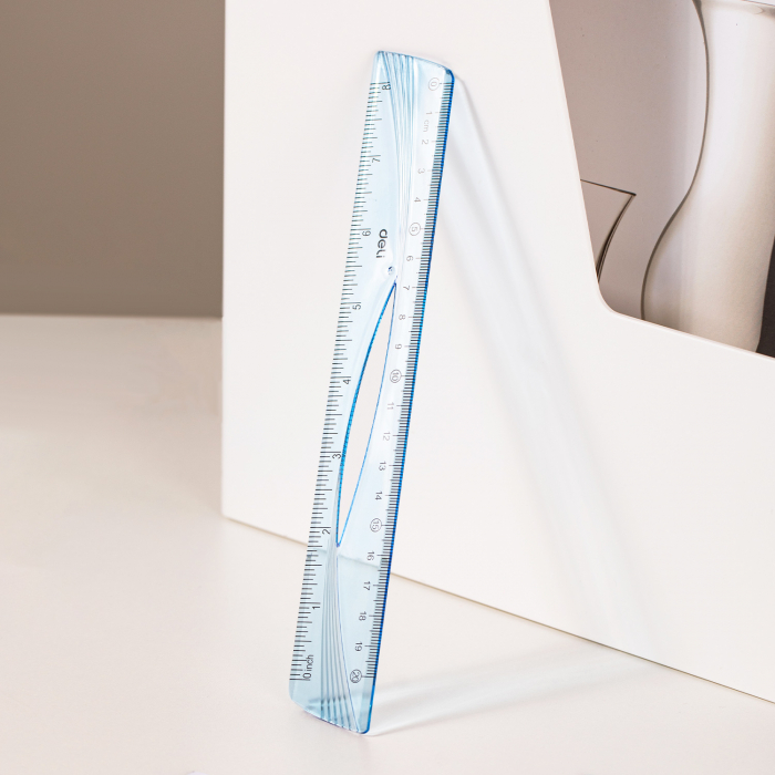 Ruler H10 20cm blue Deli [6]