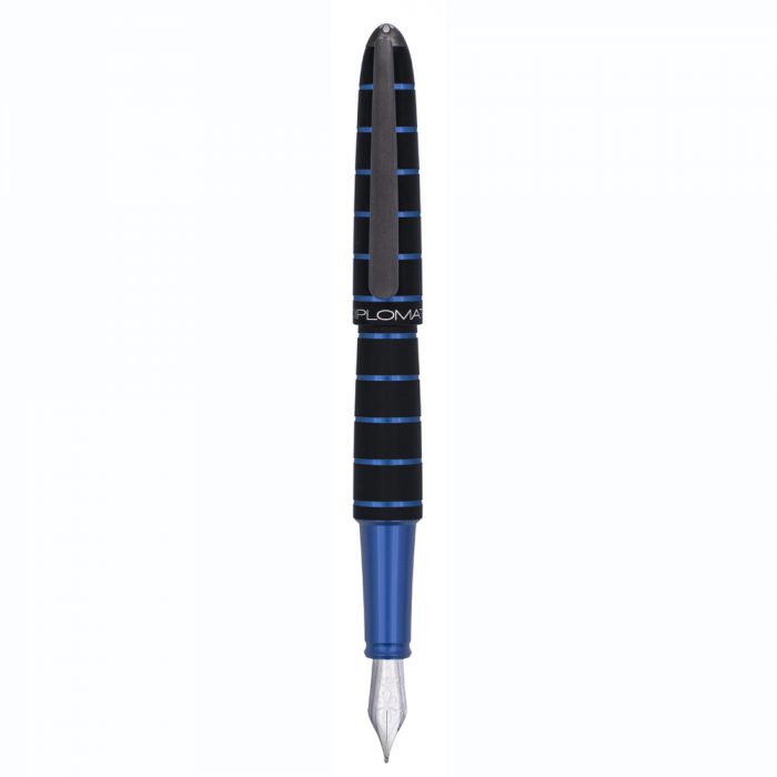 Fountain Pen Diplomat Elox Ring Black/Blue M [2]