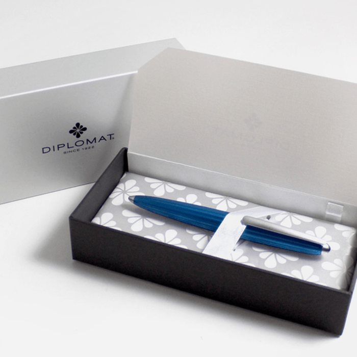 Stilou Diplomat Aero Blue M - penita aurita 14k [6]