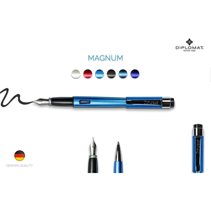 Fountain Pen Diplomat Magnum Aegean Blue M [2]