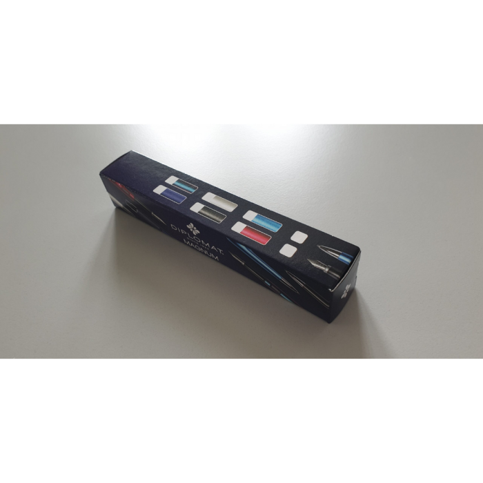 Fountain Diplomat Magnum Indigo Blue EF [6]