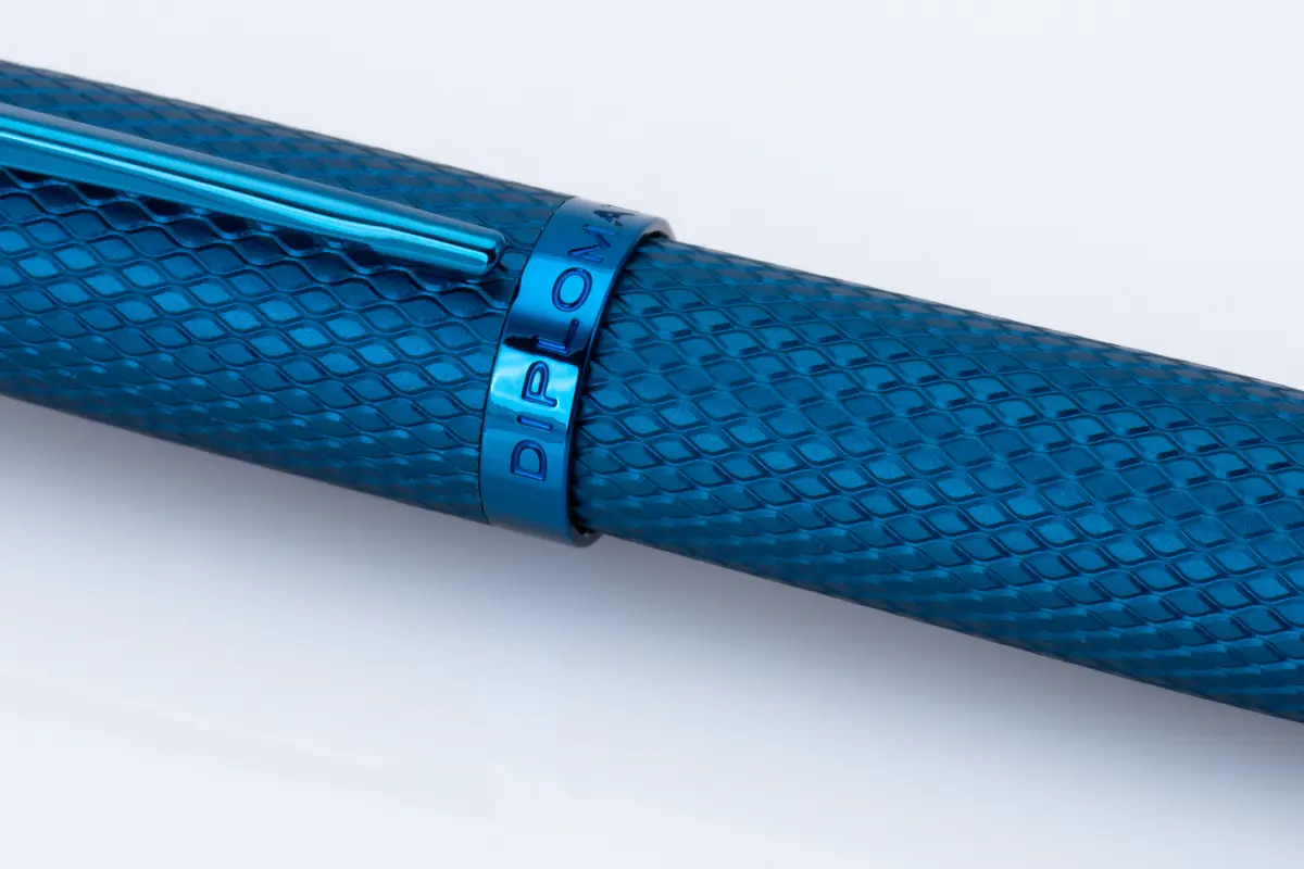 Stilou Diplomat Viper blu Guilloche F/M [4]