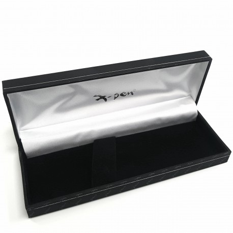 Stilou X-Pen FAME corp negru cu inele cromate, penita M [3]