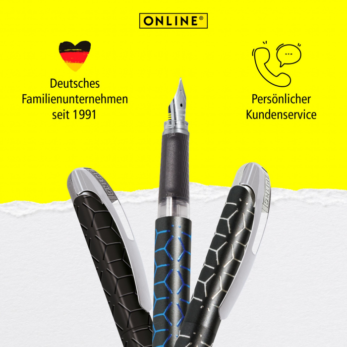 Fountain Pen ONLINE College Black-Blue Style M [6]
