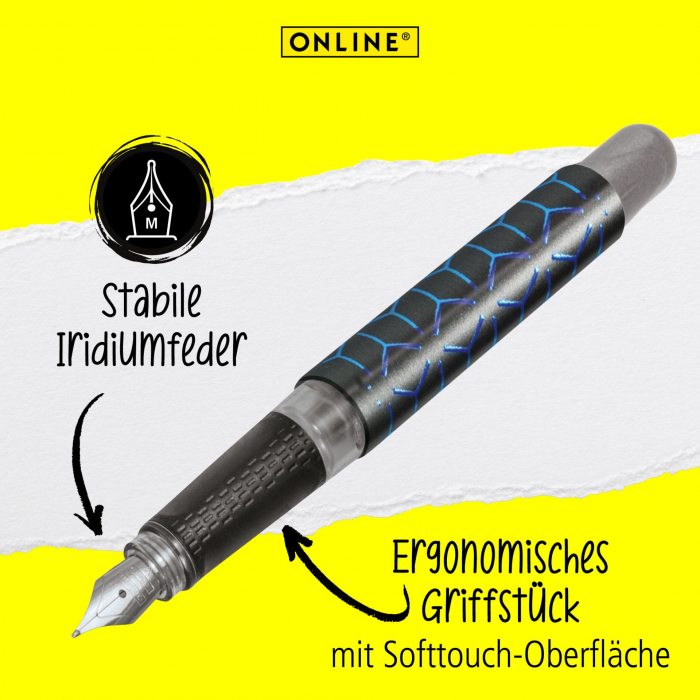 Fountain Pen ONLINE College Black-Blue Style M [2]