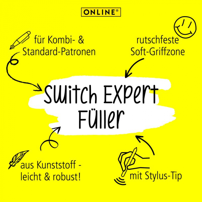 Stilou ONLINE Switch Expert Nero Black M [3]