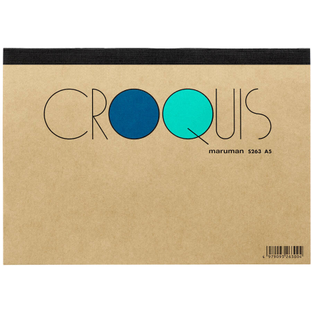 Bloc de desen - Bloc de desen Maruman S263 Sketchbook Croquis, A5, White Paper