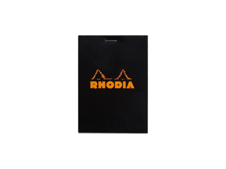 Agende si caiete - Blocnotes RHODIA No.12 Black, 8,5x12 cm, 80 file, patratele