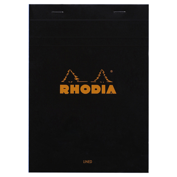 Agende si caiete - Blocnotes RHODIA No.16, Black A5, 80 file, dictando