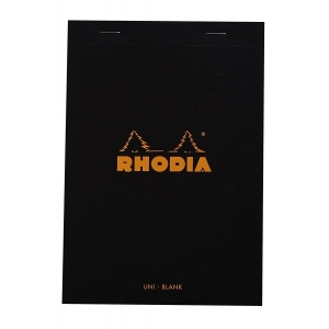 Agende si caiete - Blocnotes RHODIA No.16, Black A5, 80 file, velin
