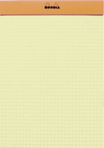 Blocnotes RHODIA No.16, Orange A5, 80 file, foi galbene, patratele [1]