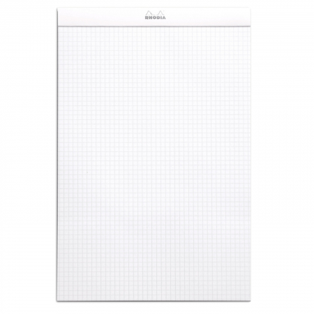 RHODIA No.18 Stapled Notepad, White A4, 80 sheets, square grid [2]