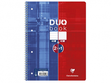 Caiet Clairefontaine Duo Book 2 in 1, A4+ reversibil, 80 file [2]