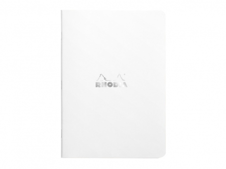 Notebooks - Rhodia Classic White A5, 48 sheets, lined grid
