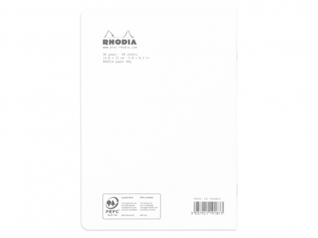 Rhodia Classic White A5, 48 sheets, lined grid [1]