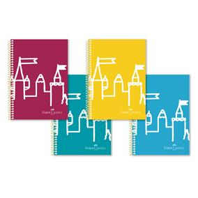 Caiet Faber-Castell coperta PP, spira, A4 80 file dictando [1]