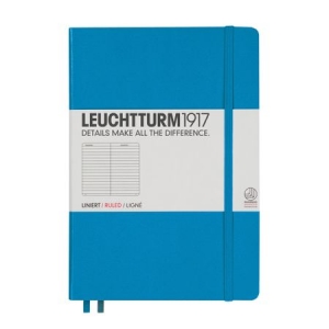 Leuchtturm A5 Dictando, coperta rigida, Albastru Azur [0]