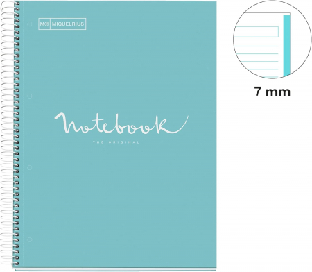 Caiet MIQUELRIUS Emotions Skyblue, A5 120 file, dictando [2]