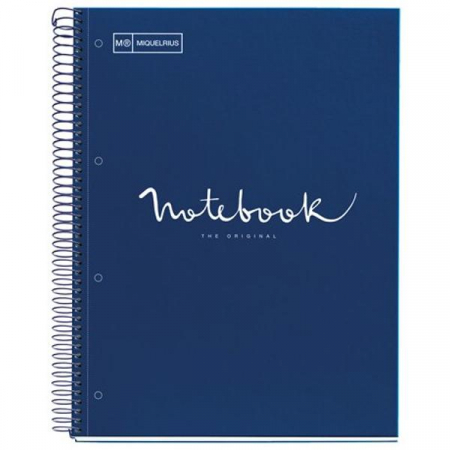 Agende si caiete - Caiet MIQUELRIUS Emotions Navy Notebook, A4 80 file, matematica