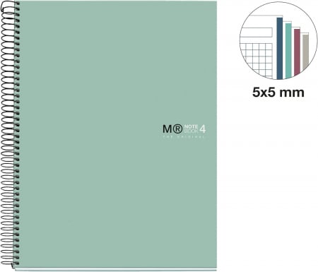 MIQUELRIUS Notebook4 Aqua, A4 120 sheets, square grid [2]