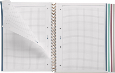 Caiet MIQUELRIUS Spring Flowers Collection, A4 120 file, matematica [1]