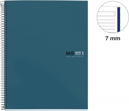 Caiet MIQUELRIUS Notebook1 The Original Colours, Ocean A4 80 file, dictando [2]