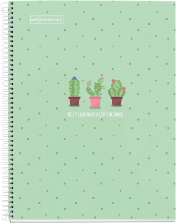 Agende si caiete - Caiet MIQUELRIUS Cactus Mint, A5 80 file, dictando