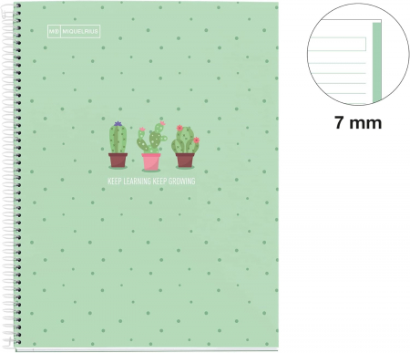 Caiet MIQUELRIUS Cactus Mint, A5 80 file, dictando [1]