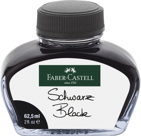 Calimari cerneala - Calimara cerneala Faber-Castell Black 62,5 ML