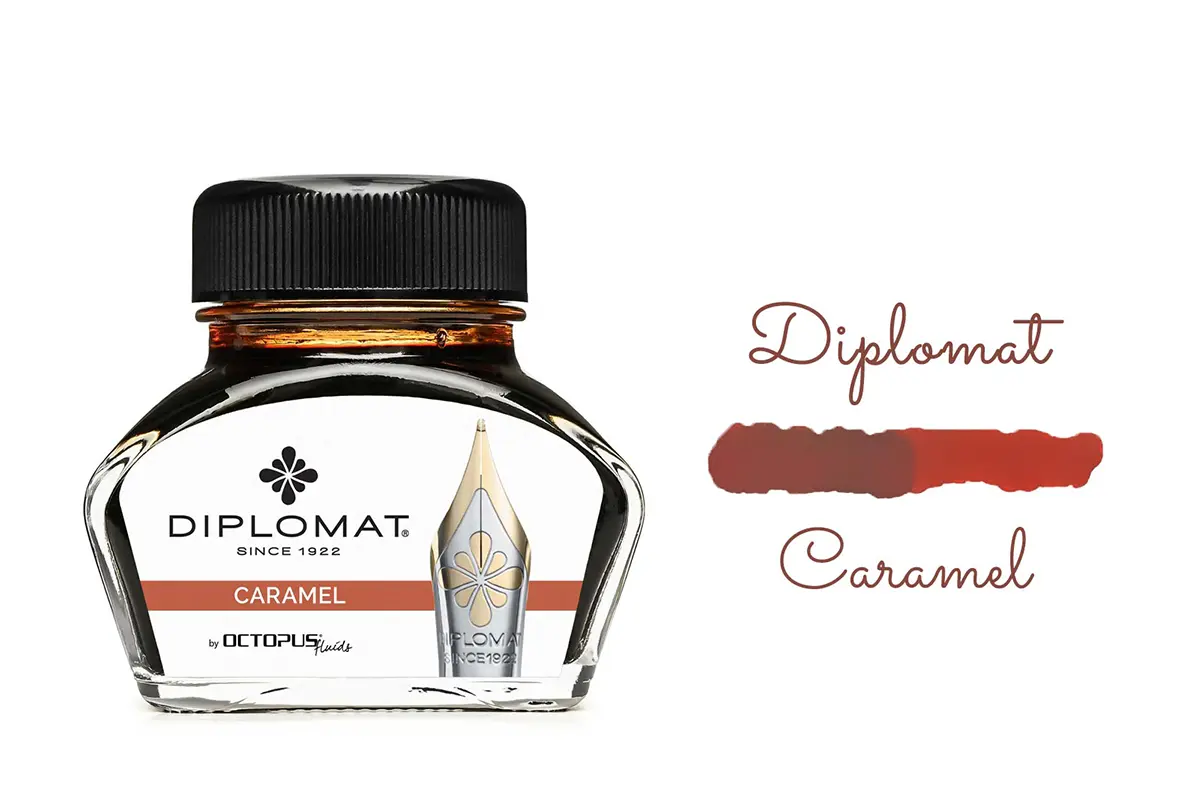 Calimara cu cerneala 30 ml Diplomat Octopus Caramel [1]