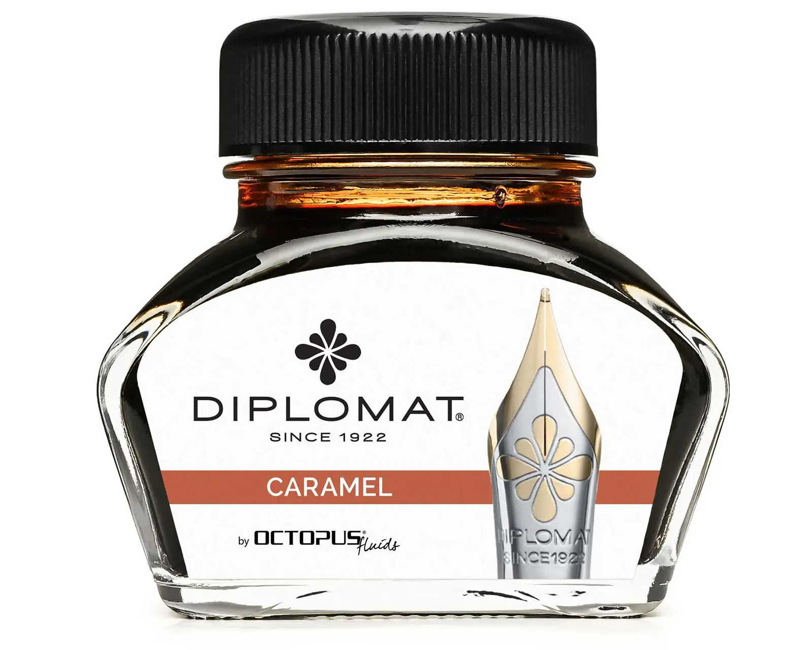 Calimari cerneala - Calimara cu cerneala 30 ml Diplomat Octopus Caramel