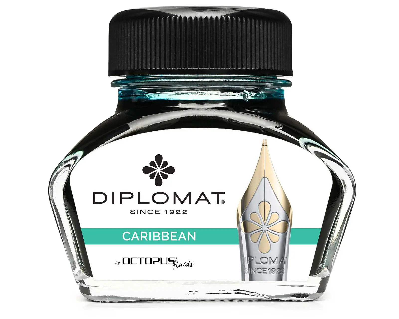 Bottled Ink - Diplomat Octopus ink bottle 30 ml Caribbean