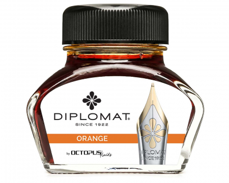 Novelty - Diplomat Octopus ink bottle 30 ml Orange