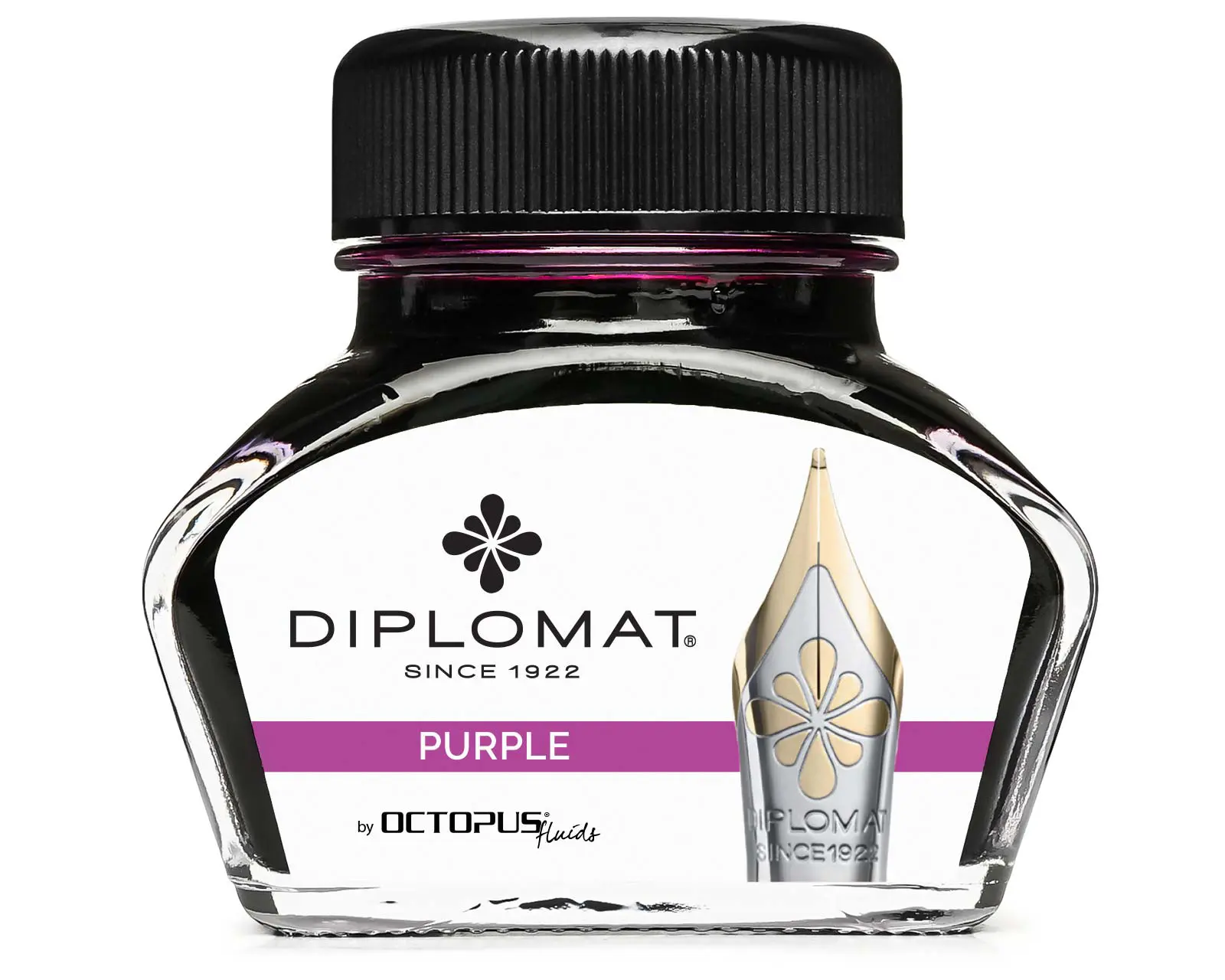 Bottled Ink - Diplomat Octopus ink bottle 30 ml Purple